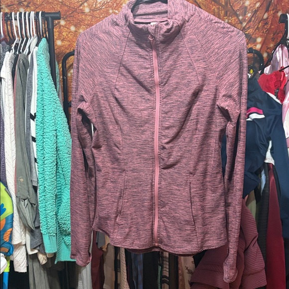 Yogalicious Jackets & Blazers - Yogalicious Lux Heathered Plum Full Zip Athletic Jacket Size M